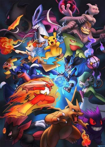 Papel De Parede Adesivo Gamer Pokémon Evoluções Desenho M²