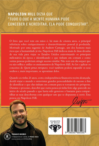 Quem Pensa Enriquece - Livro De Bolso: A Edição Oficial E Original De 1937, De Hill, Napoleon. Editorial Cdg Edições E Publicações Eireli, Capa Mole Em Português, 2020