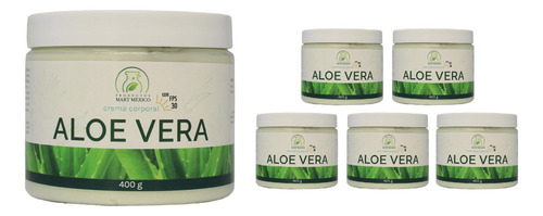  Crema Facial & Corporal De Aloe Vera Con Fps (400g) 6 Pack