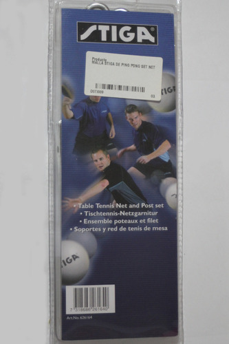 Imagen 2 de 2 de Malla Stiga De Ping Pong Set Net Poste Flexible L3o