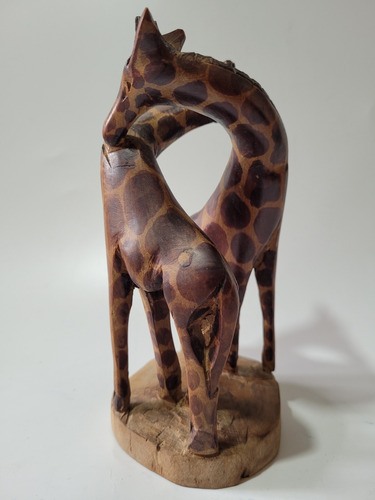 Casal De Girafas De Madeira - Souvenir África Do Sul