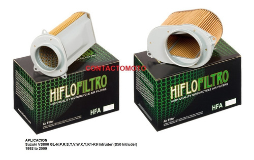 Filtro De Aire Intruder 800 Boulevard Kit De 2  Hiflofiltro