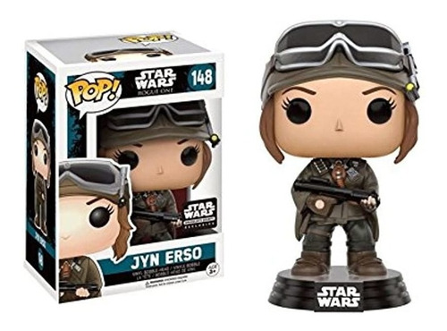 Jyn Erso Pop. Star Wars Rogue Versión Vinilo Bobble Head