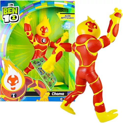 Boneco Articulado Gigante - Ben 10 - Alien Chama - Mimo Toys em