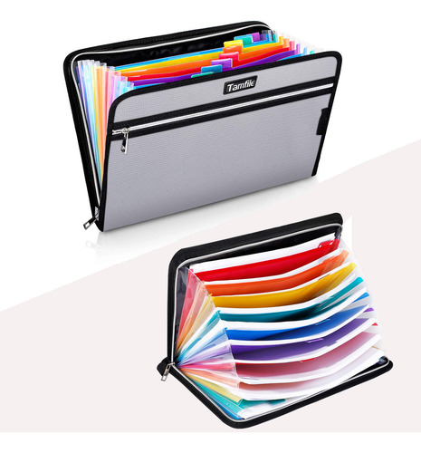 Carpeta De Archivo De Acordeón A4 14 Bolsillos Multicolores