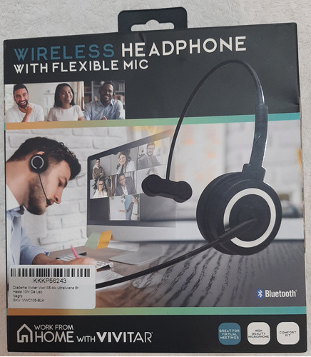 Diadema Bluetooth Vivitar Wireless Headphone With Flexible M