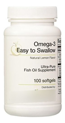 Suplemento Omega-3 Sabor Limón, 100 Cápsulas.