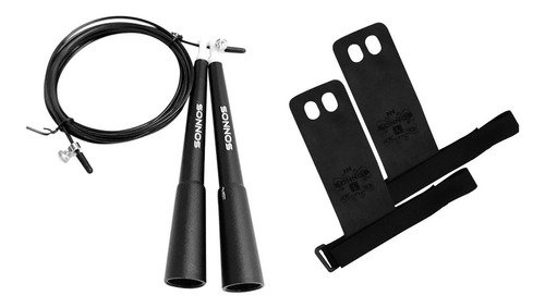 Kit Soga De Saltar Acero Speed Rope Con Par De Calleras