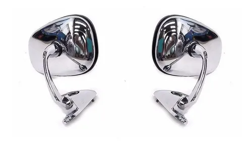 Fb- Espejos Metal Cromados Para Fiat 1500/ 1600/ 125/ 128 X2