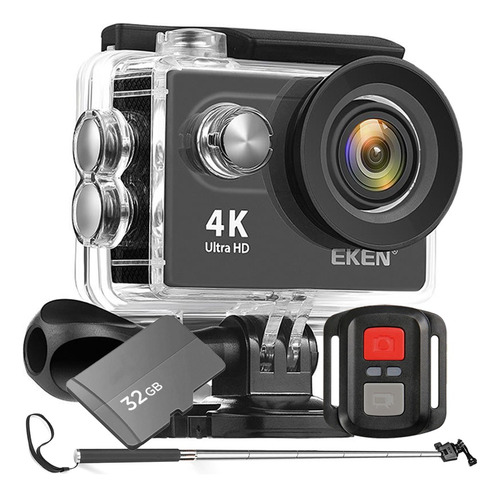 Câmera Eken H9r Original 4k + 32gb + Bastao Wifi Fullhd Bike