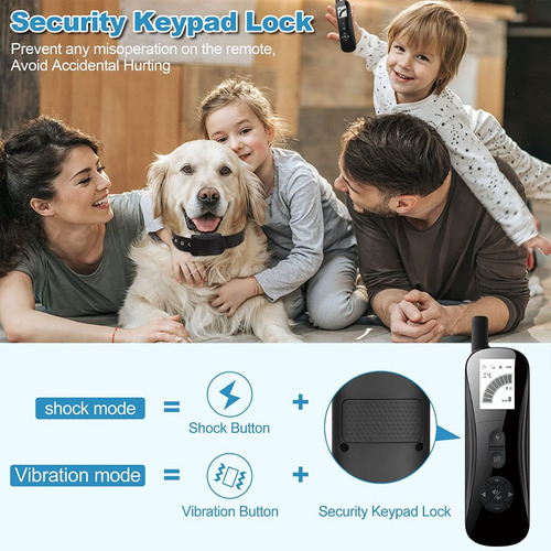 Collar De Entrenamiento Perros Lcd Grande E Impermeable Ip67