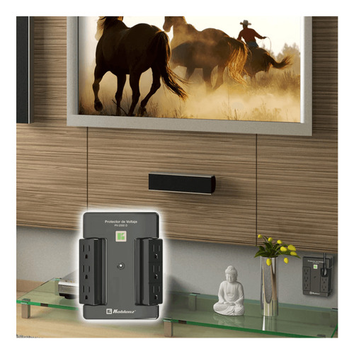 Protector De Voltaje Koblenz Pv-2500 D 6 Contactos