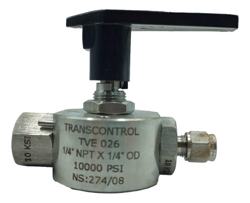 Valvula Transcontrol 1/4npt X 1/4 Od 10000psi Inox