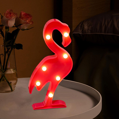 Lámpara De Noche Con Luces De Flamenco, Decoración De