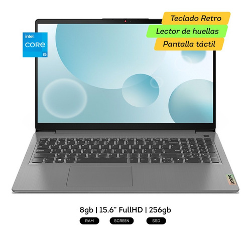 Notebook Lenovo I5-1235u 256gb Ssd 8gb 15.6 Win11 Táctil