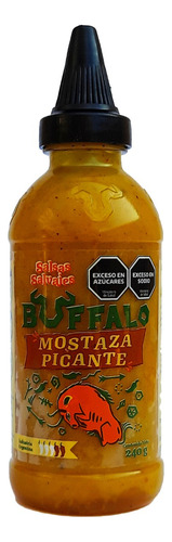Pack De Mostaza Picante 6 Un. X 240g. Buffalo