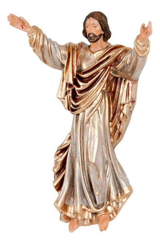 Imagem Material Resina: Cristo Ressuscitado (294) Cor Pintura Barroco