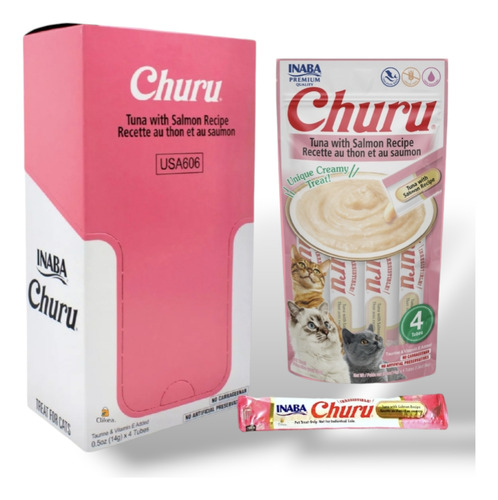 Churu Atún Con Salmón Caja 24 Tubos
