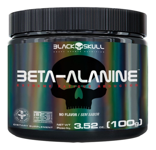 Beta Alanina Micronizada 100g - Black Skull Sabor Neutro
