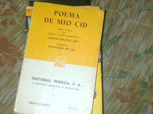 Poema. Del Mio Cid. Porrua. Anonimo