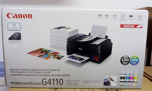 Imagen 2 de 3 de Impresora Tinta Continua Multifuncional A Color Canon G4110