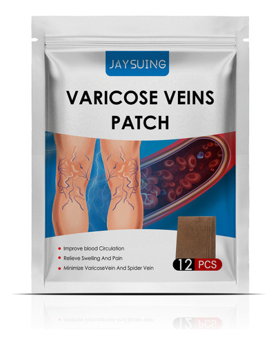 Adesivo De Saúde Varicose Jaysuing, 12 Peças, Veins Patches