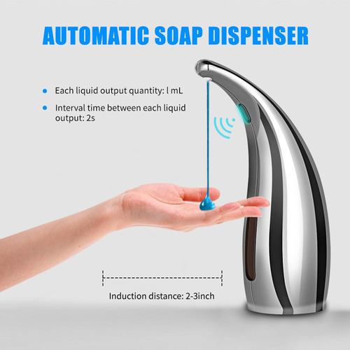 Dispensador De Jabón Automático De 300 Ml Infrarrojo Sin