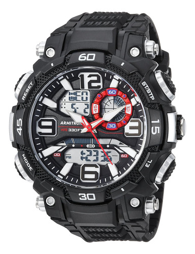 Reloj Armitron Sport  20/5270blk  De Correa De Resina Analóg