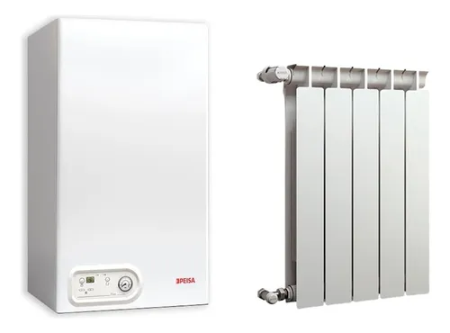Combo Caldera Peisa Diva 24 Ds F + 20 Elementos Radiador