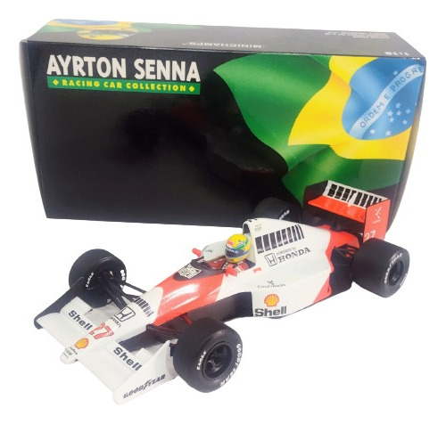 Mclaren Mp4/5b - Ayrton Senna 1990 Campeão - Minichamps 1/18