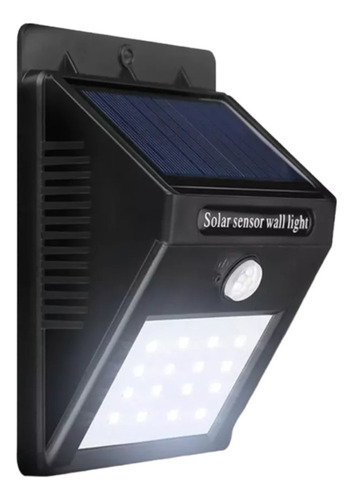 Luz Led Solar Con Sensor Resiste Al Agua Batería Recargable