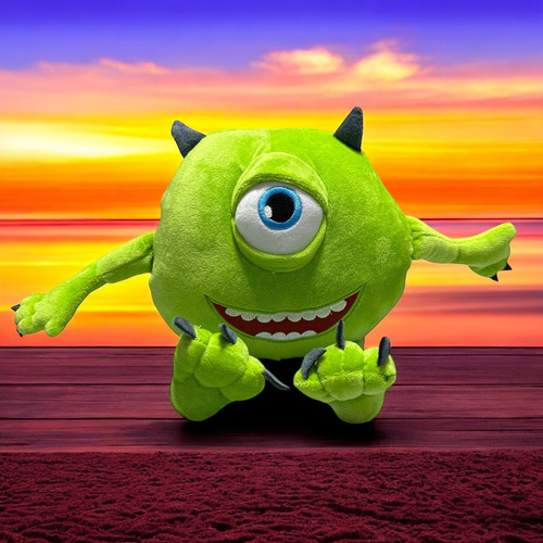 Peluche Mike Wazowski Monster Inc Monstruo Verde Un Ojo