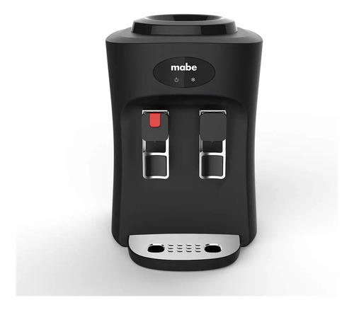 Despachador de agua Mabe emm2pn de mesa 2 llaves agua fría caliente color negro
