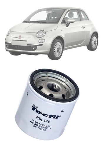 Filtro De Óleo Tecfil Fiat 500 De 2007 Até 2017