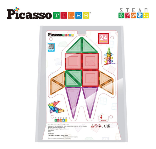 Picassotiles Juego De Bloques De Construcción De Azulejos Ma