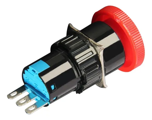 16mm Enclavamiento Interruptor De Botón De Parada De