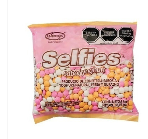 Chocolate Confitado Tipo Luneta De Yogurt Selfies 1 Kg