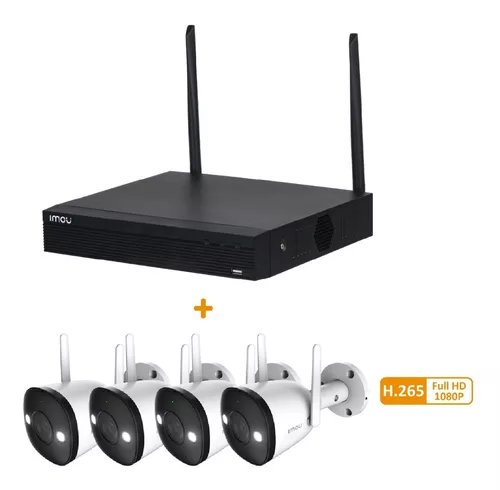 DAHUA DH-KIT-NVR4CH-2B-2D - Kit de cámaras de vigilancia IP Full HD 