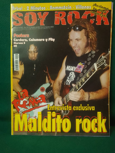 Revista Soy Rock 8 La Renga  Arbol 2 Minutos