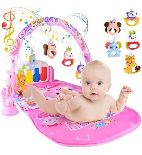 Baby Play Gym Mats, Baby Tummy Time Mat Para El Desarrollo