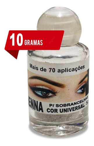Henna Sobrancelha 10 Gramas Alto Rendimento E Fixação