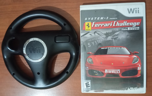 Juego Ferrari Challenge Original + Volante Para Wii...