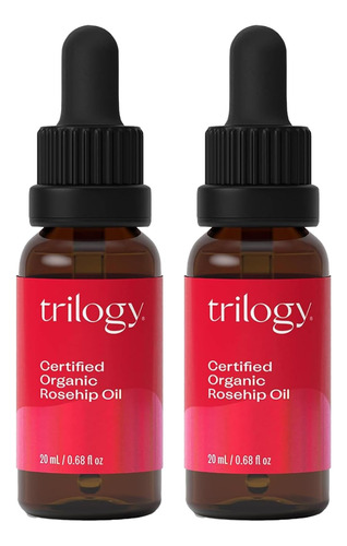 Trilogy Duo De Aceite De Rosa Mosqueta Organico Certificado: