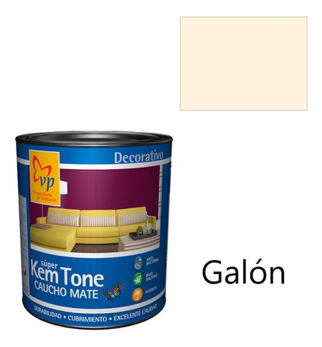 Pintura Caucho Super Kem Tone Salmón Exquisito Galón-vp