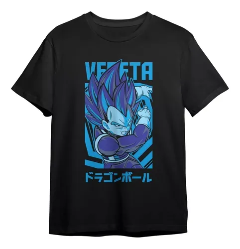 comprar Remera Blusa Vegeta V2 Dragon Ball Z Gt Super Geek Nerd