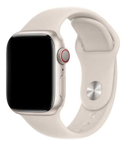 Pulseira De Silicone Para Apple Watch 38mm - Starlight