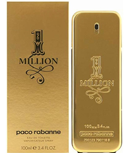 One 1 Million 3.4 Oz For Men By Paco Rabanne