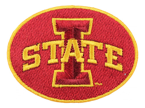 Parche Bordado Logotipo Redondo Principal Iowa State Cyclon