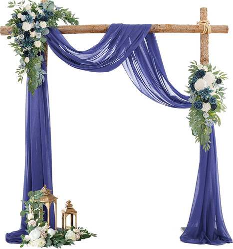 Tela Para Drapeado De Arco De Boda, 2 Paneles, 6 Yardas...