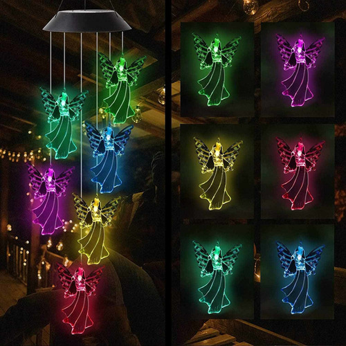 El Ángel Wind Chime Regala A Sus Madres Amigas Un De Color De Las Luces 1